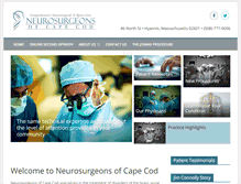 Tablet Screenshot of neurocapecod.com